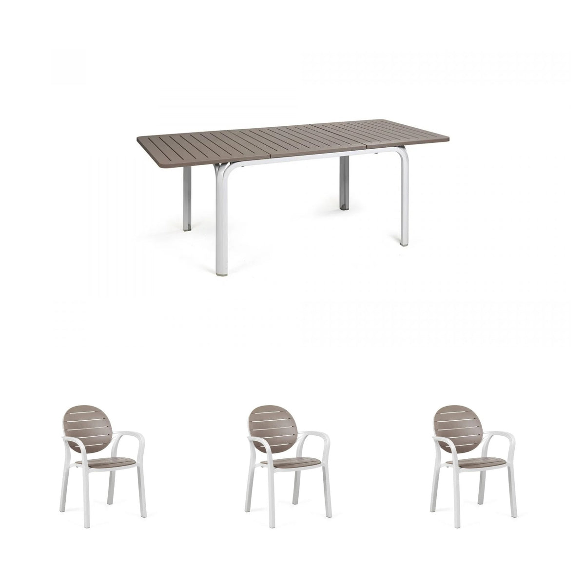Set de comedor Alloro con sillones Palma Nardi