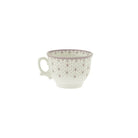 Set de 12 Tazas de Desayuno con Platillos La Cartuja Colección Flor de Lis Rosa - #pino_y_jacaranda#