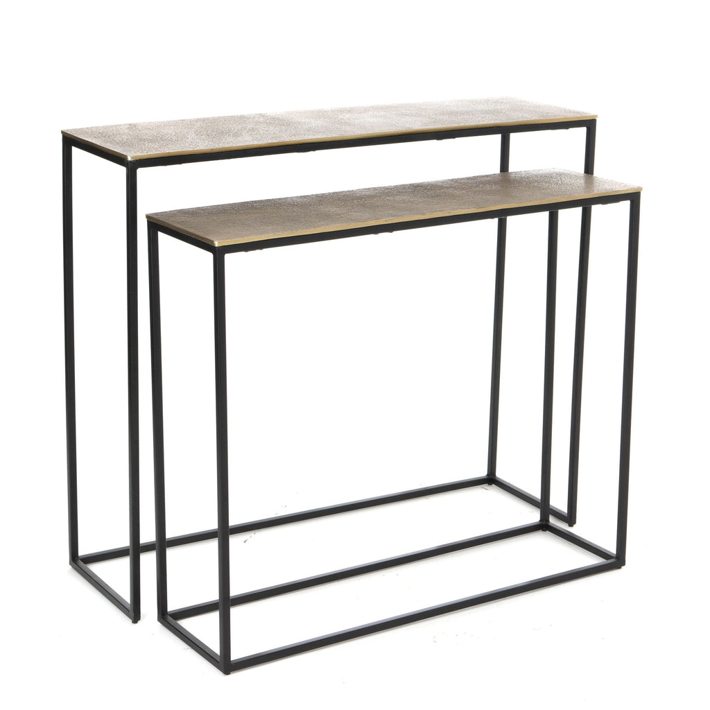 Set de 2 Consolas Calenda - pino_y_jacaranda