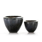 Set de 2 maceteros de gres Ustica
