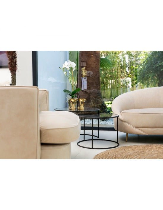 Set de 2 Mesas Auxiliares Dodoma - #pino_y_jacaranda#