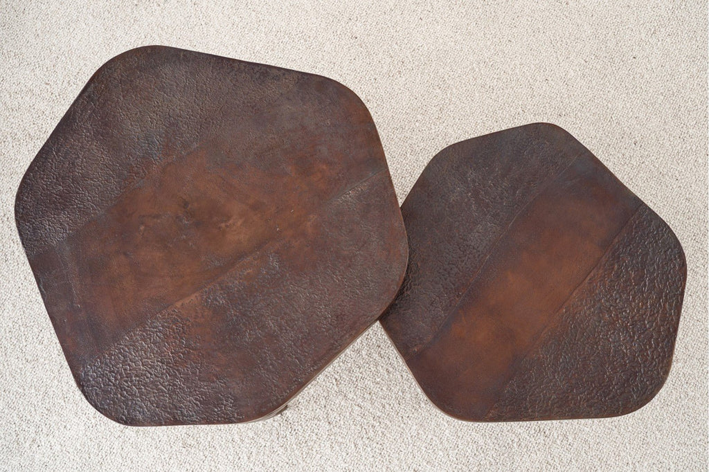 Set de 2 Mesas Auxiliares Inan - pino_y_jacaranda