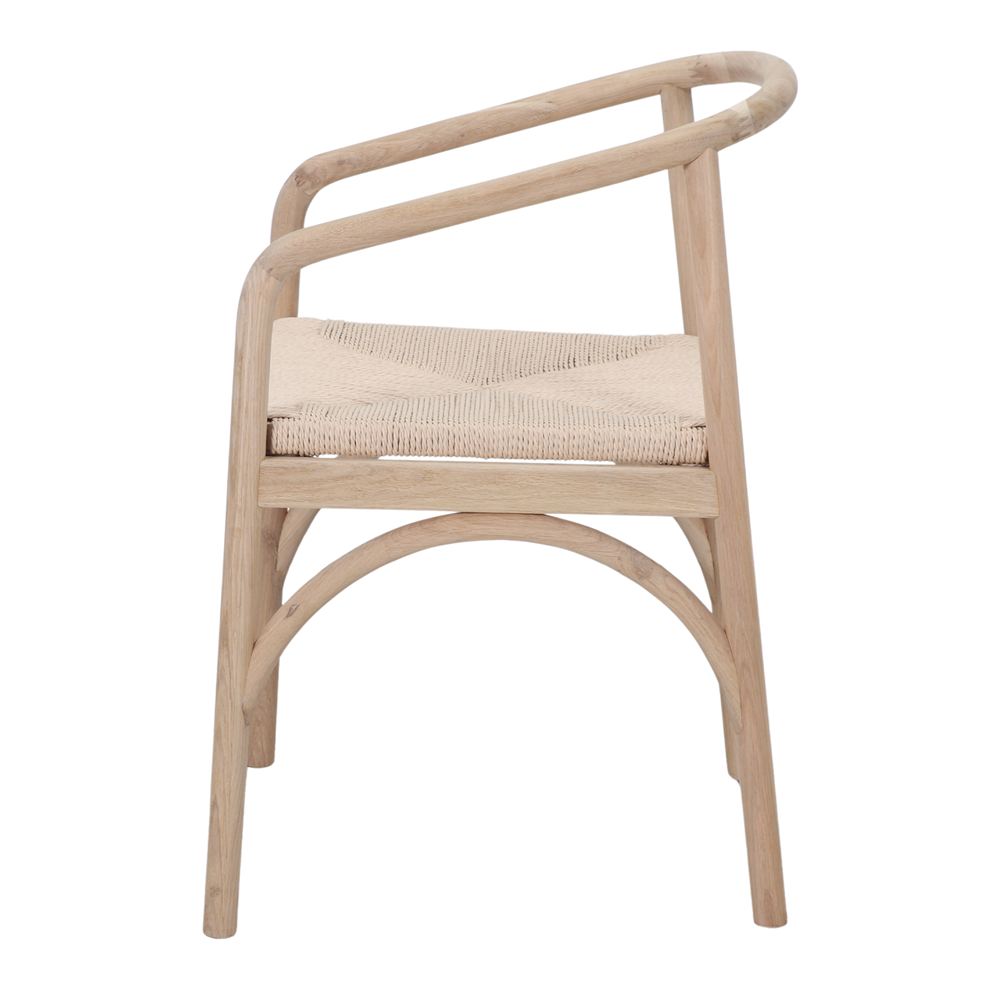 Set de 2 sillas con brazos de roble Denebola