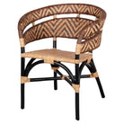 Set de 2 sillas de bambú y ratán Alix