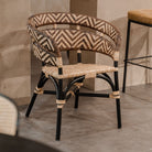 Set de 2 sillas de bambú y ratán Alix