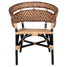 Set de 2 sillas de bambú y ratán Alix