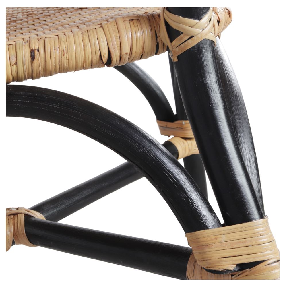 Set de 2 sillas de bambú y ratán Alix