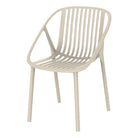 Set de 2 sillas de exterior apilable de polipropileno Nidia