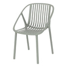 Set de 2 sillas de exterior apilable de polipropileno Nidia