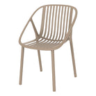 Set de 2 sillas de exterior apilable de polipropileno Nidia