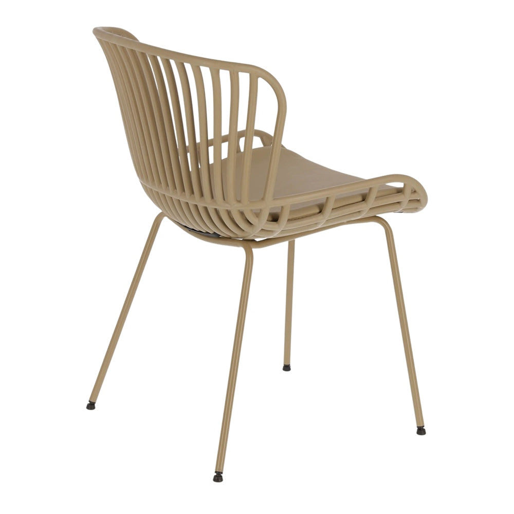 Set de 2 sillas de exterior con brazos Acrux