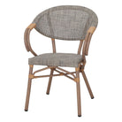 Set de 2 sillas de exterior con brazos de textilene Kochab