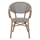 Set de 2 sillas de exterior con brazos de textilene Kochab