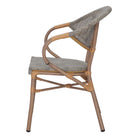 Set de 2 sillas de exterior con brazos de textilene Kochab