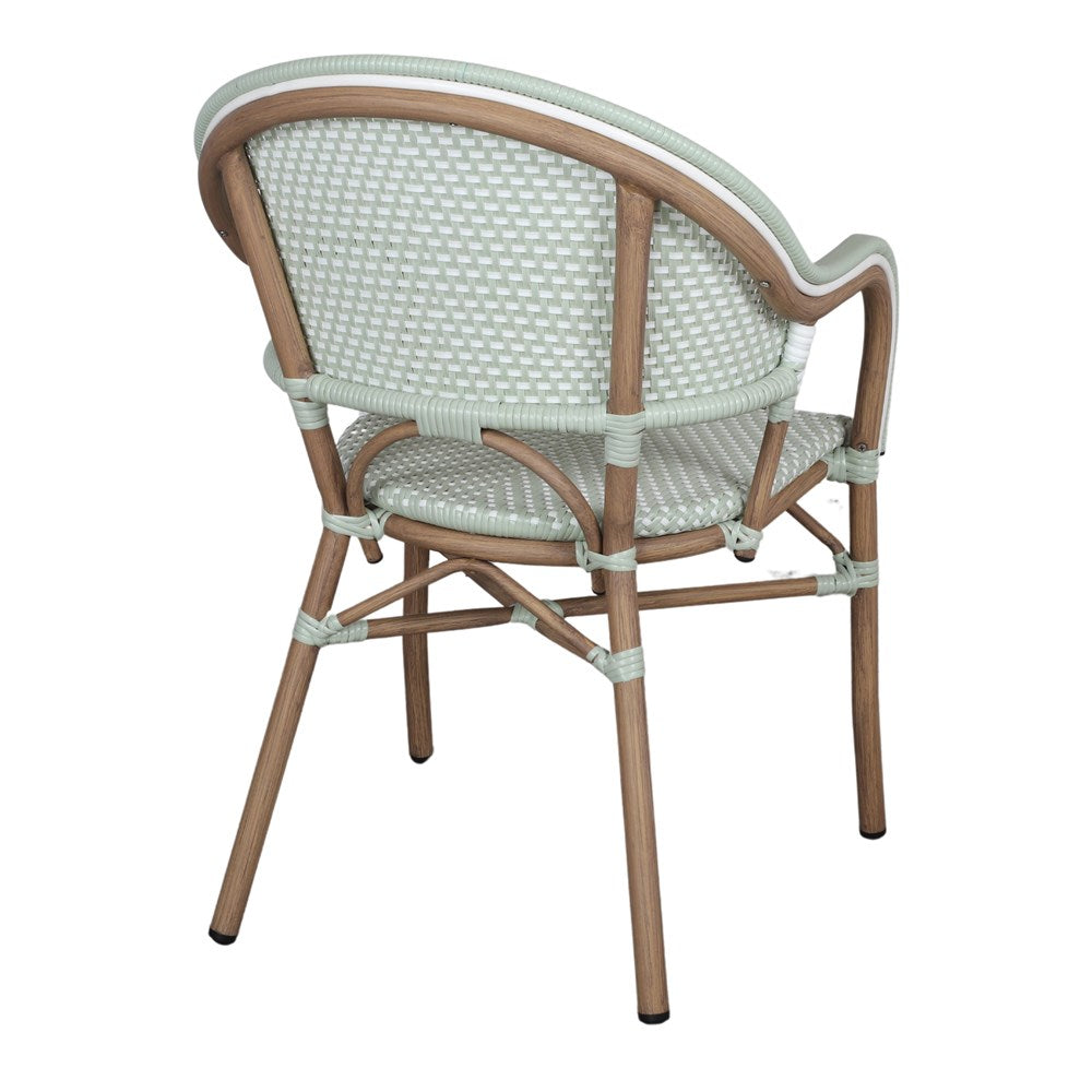 Set de 2 sillas de exterior con brazos Pier