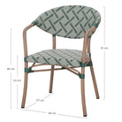 Set de 2 sillas de exterior de aluminio Ascella