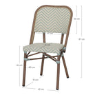 Set de 2 sillas de exterior de aluminio Juliana