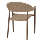 Set de 2 sillas de exterior de aluminio y médula Nives