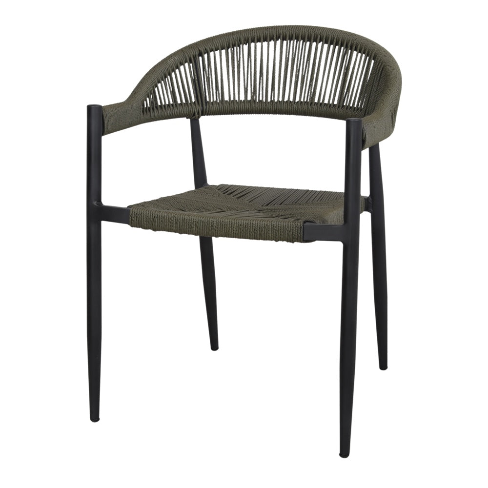 Set de 2 sillas de exterior de cuerda Achird