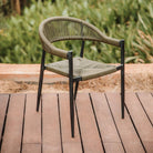 Set de 2 sillas de exterior de cuerda Achird