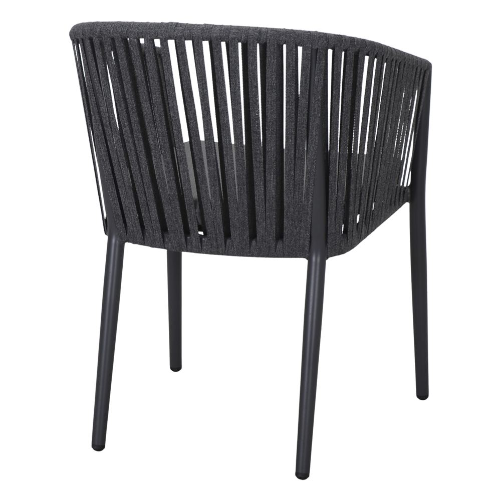 Set de 2 sillas de exterior de cuerda Porrima