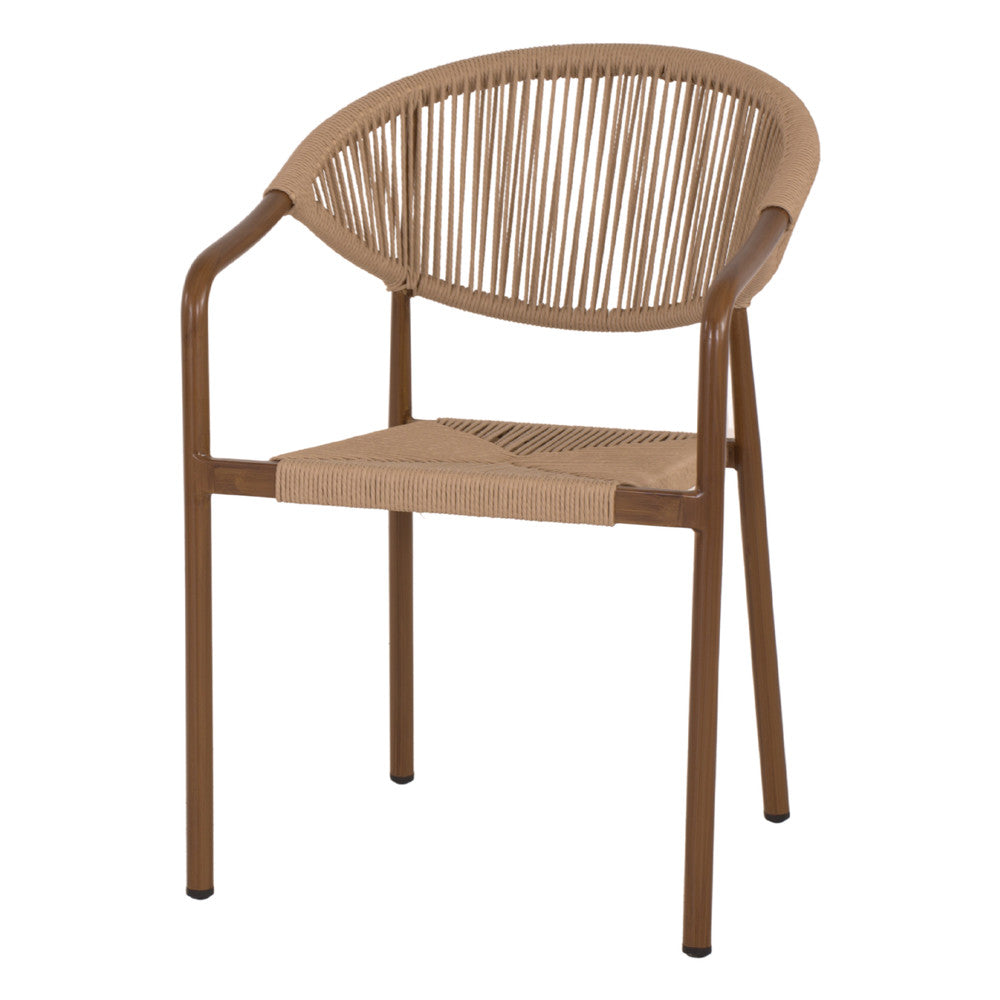 Set de 2 sillas de exterior de cuerda Siena
