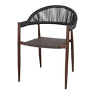 Set de 2 sillas de exterior de metal y cuerda Jacques