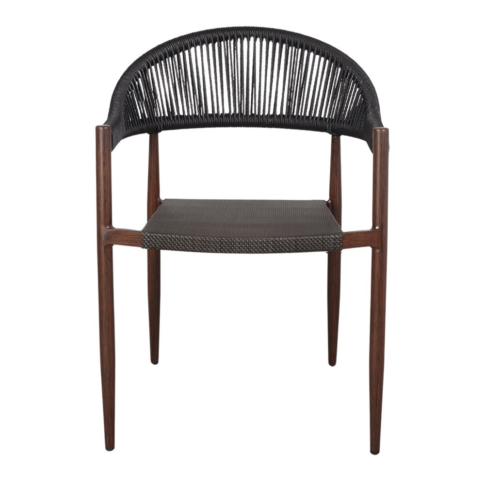 Set de 2 sillas de exterior de metal y cuerda Jacques