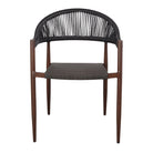 Set de 2 sillas de exterior de metal y cuerda Jacques
