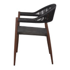 Set de 2 sillas de exterior de metal y cuerda Jacques