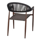 Set de 2 sillas de exterior de metal y cuerda Jacques