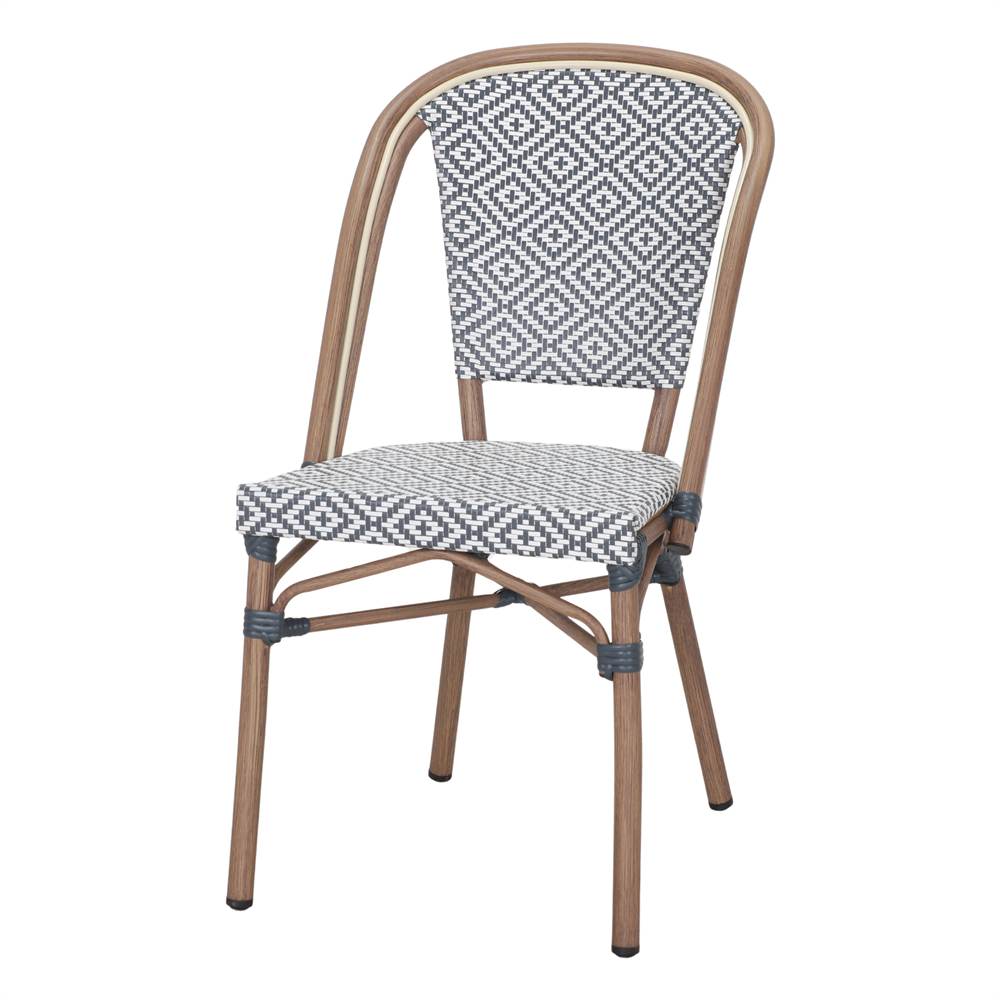 Set de 2 sillas de exterior de ratán sintético Alnasl