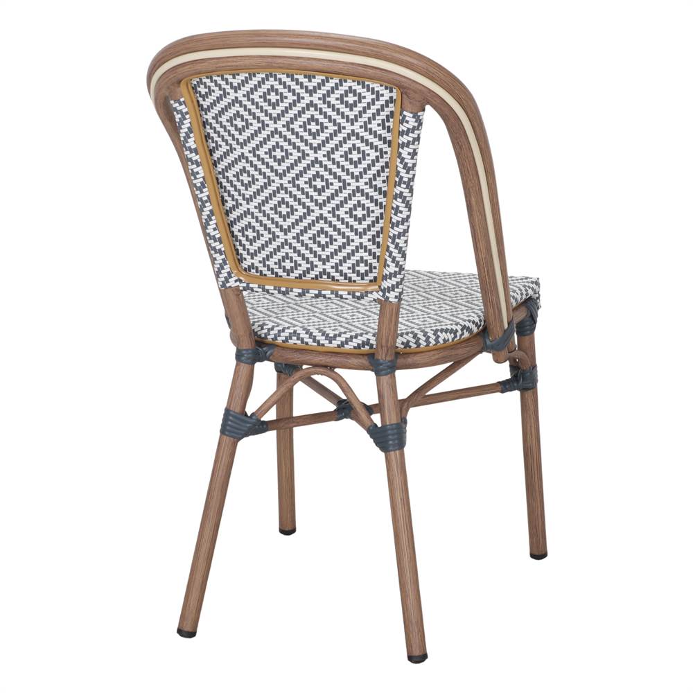 Set de 2 sillas de exterior de ratán sintético Alnasl