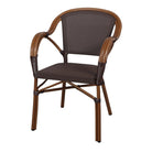 Set de 2 sillas de exterior de textilene Genaro