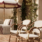 Set de 2 sillas de exterior de textilene Genaro