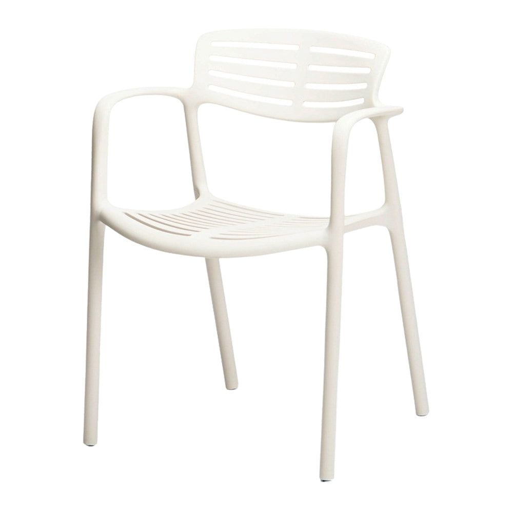 Set de 2 sillas de exterior de una pieza Pierina