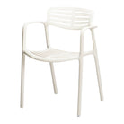 Set de 2 sillas de exterior de una pieza Pierina