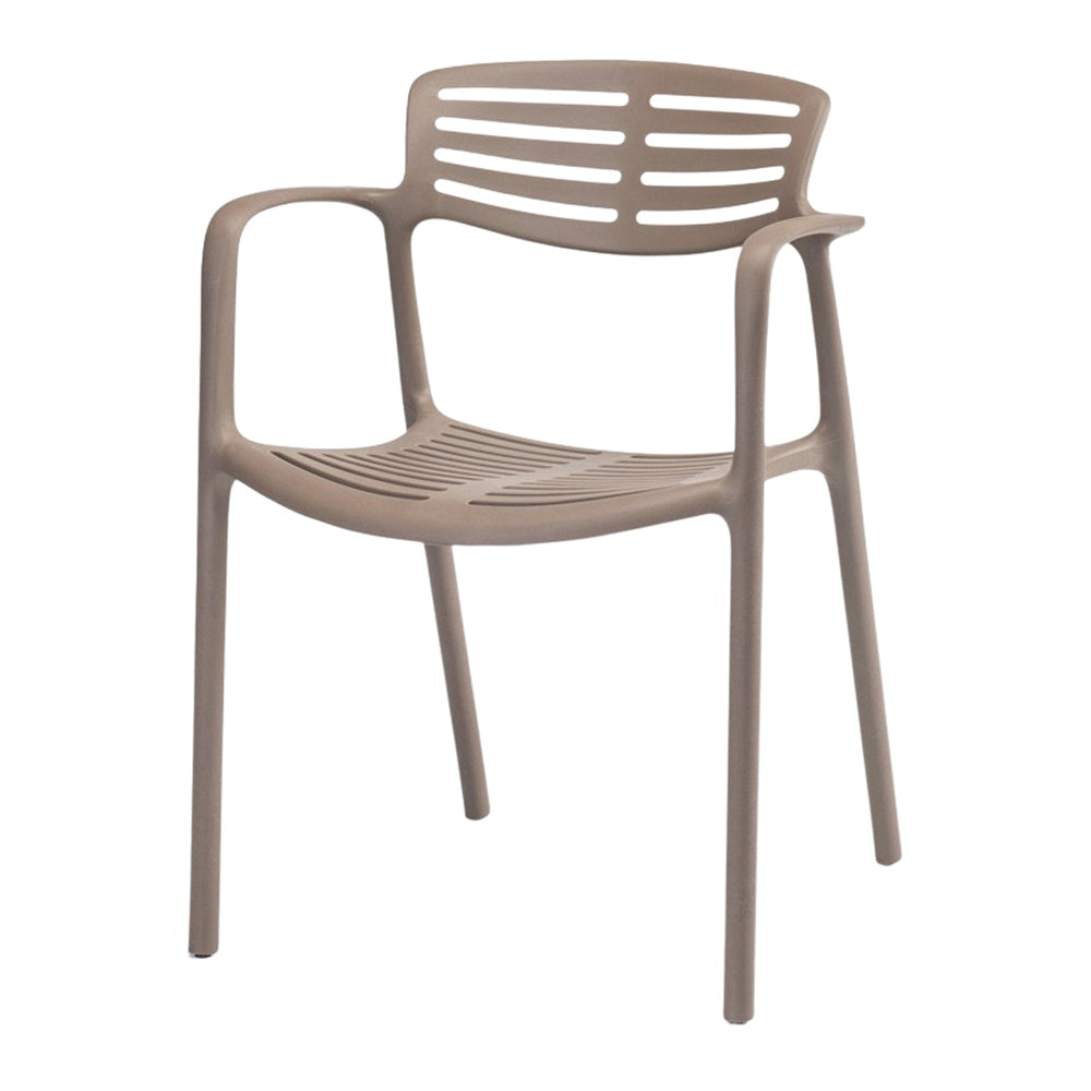 Set de 2 sillas de exterior de una pieza Pierina