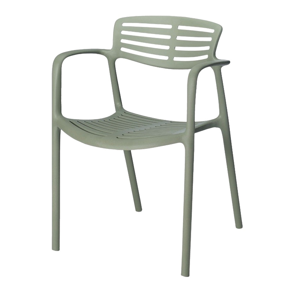 Set de 2 sillas de exterior de una pieza Pierina