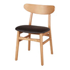Set de 2 sillas de fresno tapizadas Celia