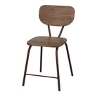 Set de 2 sillas de hierro y madera de pino Arturo