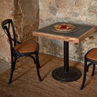 Set de 2 sillas de madera con asiento trenzado Vincent