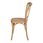 Set de 2 sillas de madera con asiento trenzado Vincent