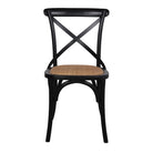 Set de 2 sillas de madera con asiento trenzado Vincent