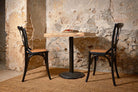Set de 2 sillas de madera con asiento trenzado Vincent