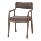 Set de 2 sillas de madera de olmo tapizadas Mirco