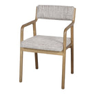 Set de 2 sillas de madera de olmo tapizadas Mirco