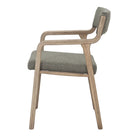Set de 2 sillas de madera de olmo tapizadas Mirco