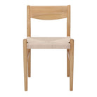Set de 2 sillas de madera de olmo y enea Gienah