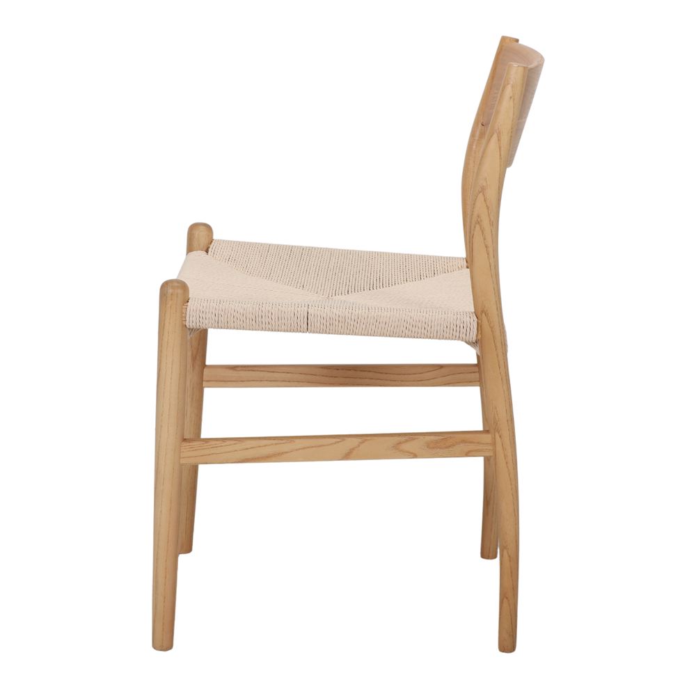 Set de 2 sillas de madera de olmo y enea Gienah